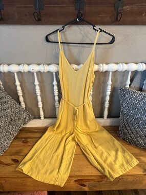 Potters pot Yellow Spaghetti Strap Jumpsuit
